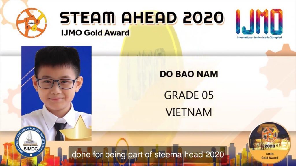 HỌC SINH NEWTON GIÀNH HUY CHƯƠNG OLYMPIC TOÁN IJMO 2020