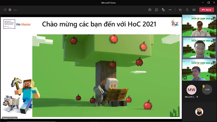 CÁC NGSERS HÀO HỨNG THAM GIA CHUỖI HOẠT ĐỘNG TRONG CHƯƠNG TRÌNH “Giờ lập trình – Hour of Code 2021” dành cho học sinh